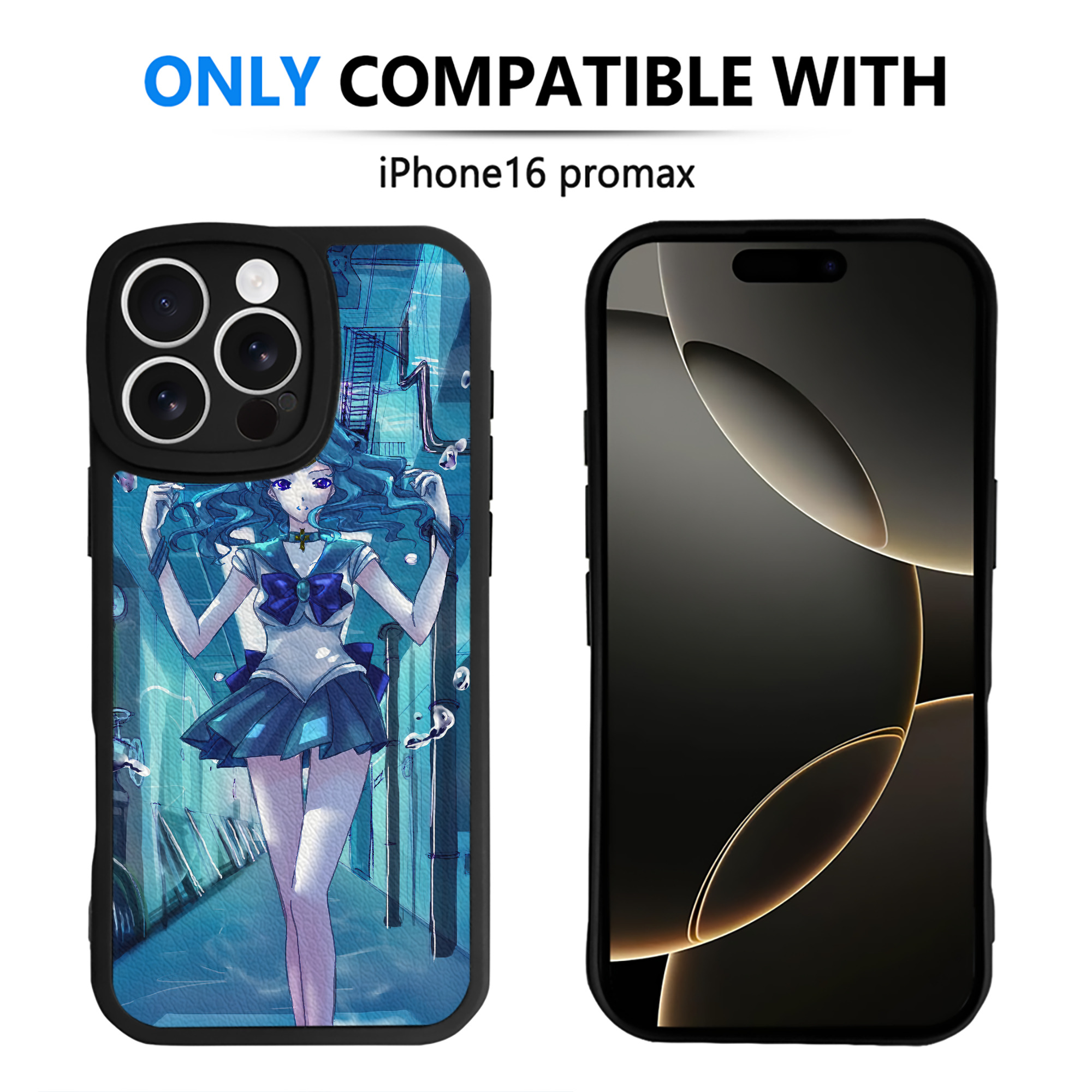 （画像用） 美少女戦士セーラームーン Sailor Moon 【iPhone 16シリーズ対応】シリコンスマホケース（レザー調） 材質：シリコン